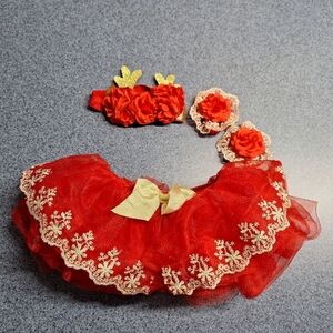 Elly & Emmy Baby Deer Tutu Set, Size 0-12 Months, RN#110023